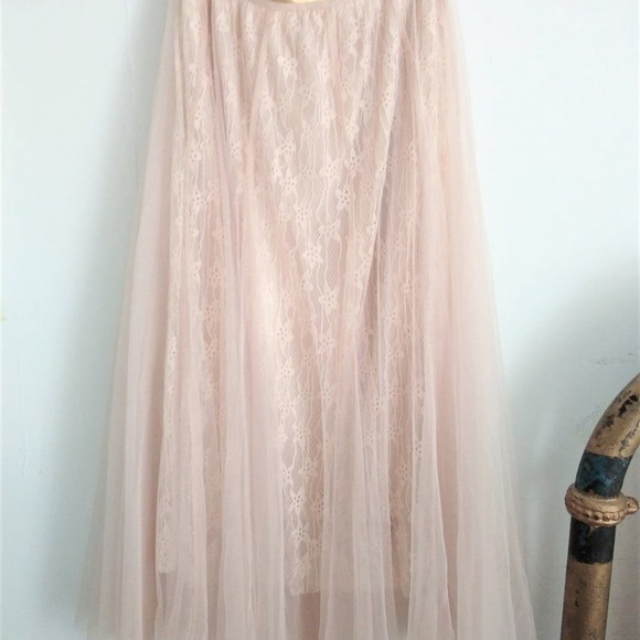 Crow Cloth Dresses & Skirts - Crow Cloth Lace Tulle Skirt